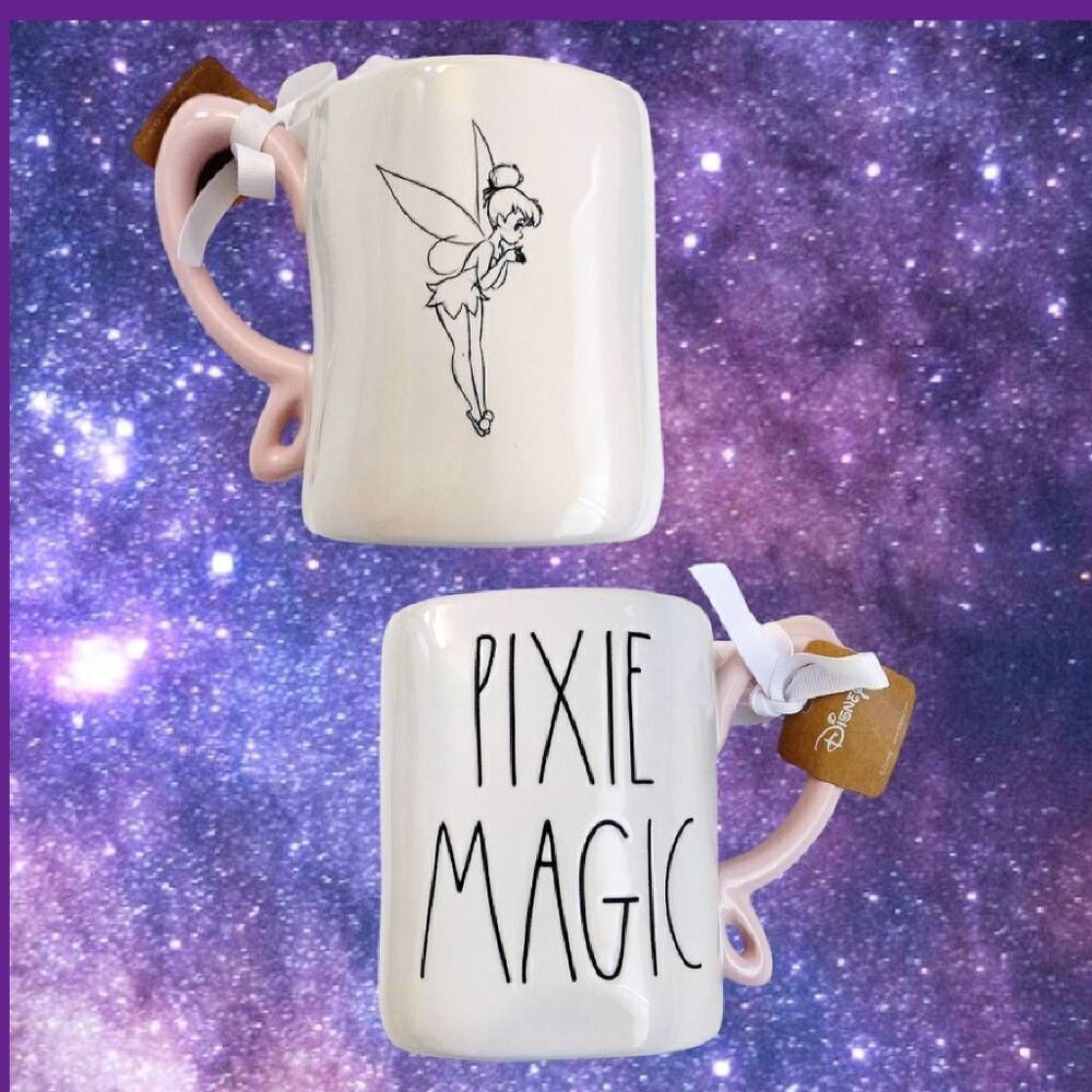Magenta Rae Dunn x Disney Pink Tinkerbell Pixie Magic Mug NWT
